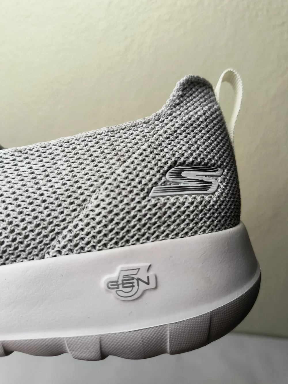 Skechers GOwalk Slip-On Mesh Walking Shoes - Off White - 9